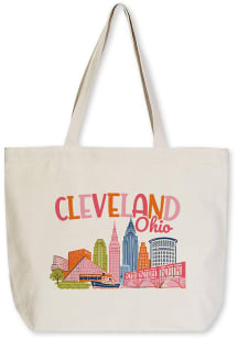 Cleveland City Skyline Tote Reusable Bag
