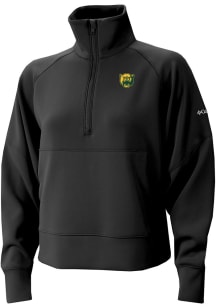 Columbia Baylor Bears Womens Black Heat Seal Wickham Hills Qtr Zip Pullover
