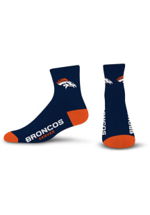 Denver Broncos Team Color Mens Quarter Socks