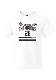 Ryan Humphrey Western Michigan Broncos Youth White NIL 2025 National Champions Shirzee Player Tee
