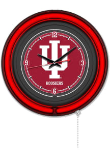 Indiana Hoosiers Double Neon Wall Clock
