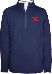 Dayton Flyers Youth Navy Blue Mathew Long Sleeve Quarter Zip Shirt