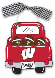 Wisconsin Badgers Truck Ornament - Red