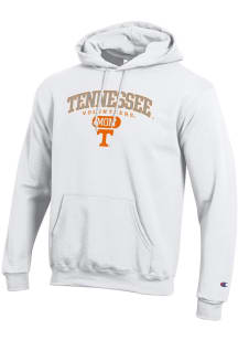 Champion Tennessee Volunteers Mens White Pill Box Mom Powerblend Long Sleeve Hoodie