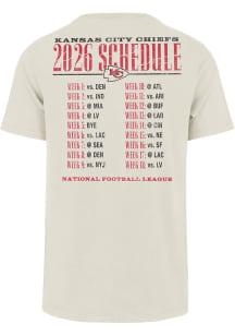 47 Kansas City Chiefs White MVP Schedule Short Sleeve Fashion T Shirt