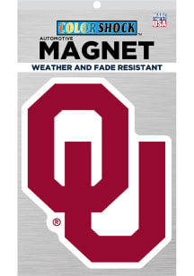 Oklahoma Sooners 4in Main Mark Magnet