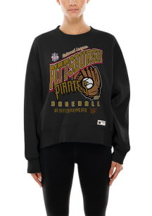 New Era Pittsburgh Pirates Womens Black City Connect Basic Crew Sweatshirt
