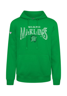 Levelwear Miami Marlins Mens Kelly Green Podium St. Patrick's Day Long Sleeve Hoodie