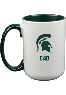 Michigan State Spartans 15oz Dad Ceramic Mug - White