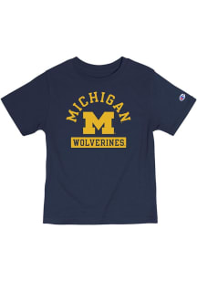 Champion Michigan Wolverines Toddler Blue Skybox Muti Short Sleeve T-Shirt