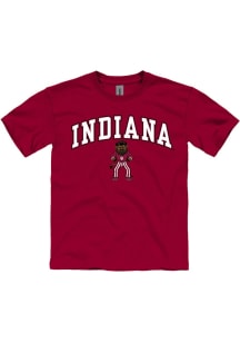 Indiana Hoosiers Youth Crimson Bison Short Sleeve T-Shirt