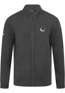 Levelwear Vancouver Canucks Mens Grey Alec 3D Embroidered Patch Light Weight Jacket