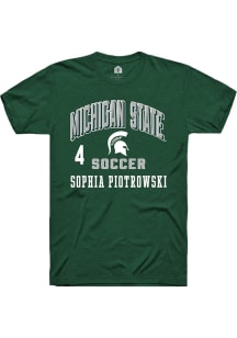 Sophia Piotrowski Michigan State Spartans Green NIL Arch Logo Short Sleeve Player T Shirt