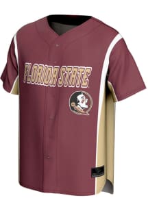ProSphere Florida State Seminoles Mens Maroon Rival Design Baseball Jersey