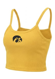 Iowa Hawkeyes Womens Gold Cami Tank Top