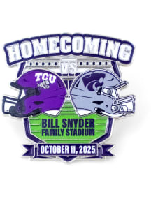 K-State Wildcats Souvenir 2025 vs TCU Game Day Pin - Purple