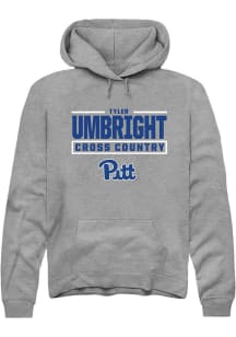 Tyler Umbright Pitt Panthers Mens Graphite NIL Stacked Box Player Hood