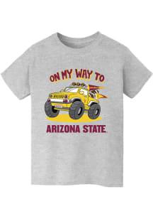 Vive La Fete Arizona State Sun Devils Youth Grey On My Way Short Sleeve T-Shirt
