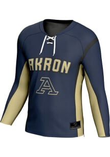 ProSphere  Akron Zips Mens Navy Blue Rival Hockey Hockey Jersey