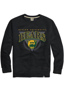 Rally Baylor Bears Mens Black Triblend Triangle Long Sleeve Fashion Sweatshirt