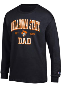 Champion Oklahoma State Cowboys Black Est Date Dad Jersey Long Sleeve T Shirt