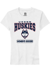 Summit Sportswear UConn Huskies Womens White Women's Soccer Short Sleeve T-Shirt