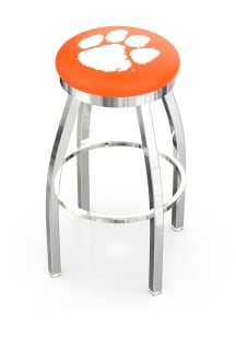 Clemson Tigers Chrome Pub Stool - Silver