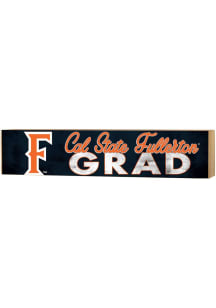 KH Sports Fan Cal State Fullerton Titans 3x13 Block Sign Grad Sign - Navy Blue
