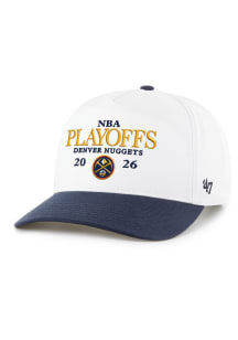 47 Denver Nuggets 2026 NBA Playoff Participant Hitch Adjustable Hat - White