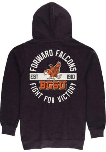 Summit Sportswear Bowling Green Falcons Mens Charcoal Front Back Long Sleeve Full Zip Jacket