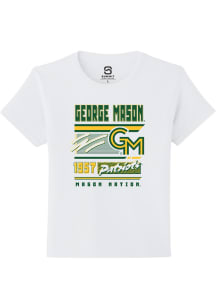 Summit Sportswear George Mason University Youth White Retro Short Sleeve T-Shirt