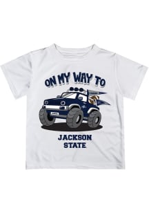 Vive La Fete Jackson State Tigers Youth White On My Way Short Sleeve T-Shirt
