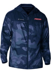 Columbia Arizona Wildcats Mens Navy Blue Heat Seal Camo Flash Challenger Light Weight Jacket