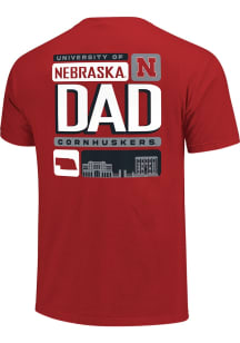 Nebraska Cornhuskers Red Tiles Dad Short Sleeve T Shirt