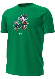 Under Armour Notre Dame Fighting Irish Green Football Leprachaun Short Sleeve T Shirt