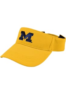 LogoFit Michigan Wolverines Mens Yellow Slice Adjustable Visor