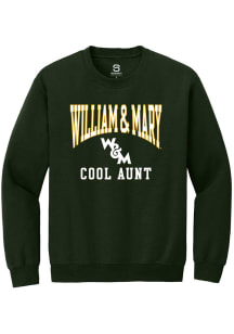 Summit Sportswear William & Mary Tribe Mens Green Cool Aunt Long Sleeve Crew Sweatshirt