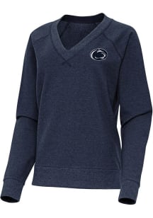 Antigua Penn State Nittany Lions Womens Navy Blue Varsity Crew Sweatshirt