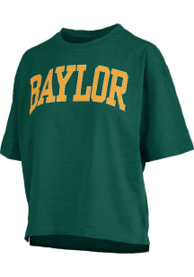 Pressbox Baylor Bears Womens Green Banner Elk Jersey Short Sleeve T-Shirt