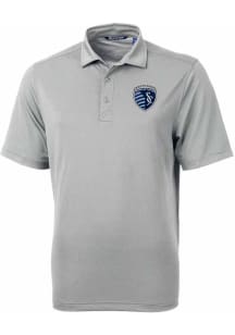 Cutter and Buck Sporting Kansas City Grey Virtue Eco Pique Big and Tall Polo