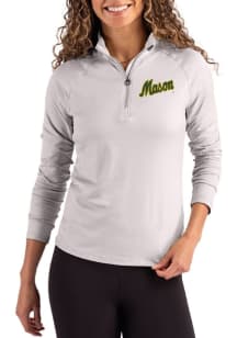 Cutter and Buck George Mason University Womens Ash Vault Coastline Qtr Zip
