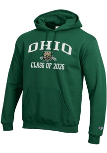 Champion Ohio Bobcats Mens Green Primary Class of 2026 Powerblend Long Sleeve Hoodie