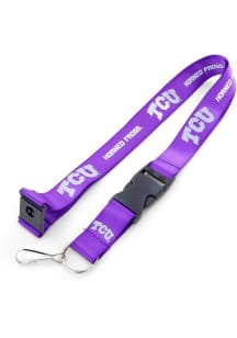 TCU Horned Frogs Logo Lanyard - Purple