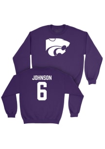 Marcus Johnson K-State Wildcats Mens Purple NIL Legacy Player Crew