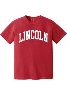 Summit Sportswear Lincoln Red Wordmark Short Sleeve Fashion T Shirt