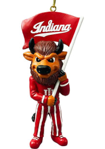 Indiana Hoosiers Mascot Ornament - Crimson