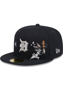 New Era Detroit Tigers Mens Navy Blue Looney Tunes 59FIFTY Fitted Hat