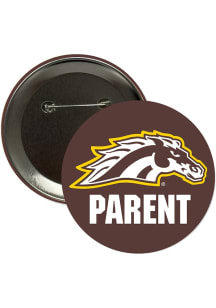 Western Michigan Broncos 3" Parent Button - Brown