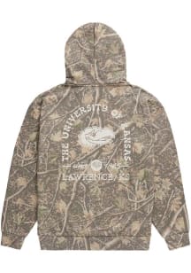 Uscape Kansas Jayhawks Mens Natural Back Bay Camo Long Sleeve Hoodie