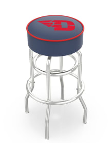 Dayton Flyers Double-Ring Swivel Pub Stool - Black